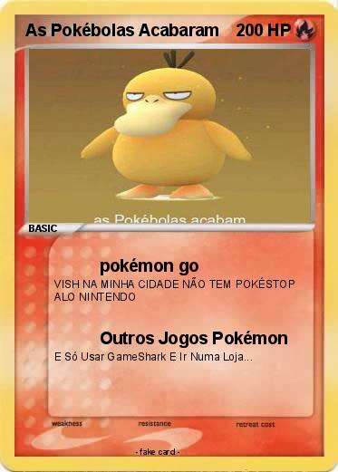 Pokemon As Pokébolas Acabaram