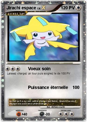 Pokemon Jirachi espace