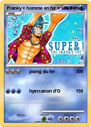 Pokemon Franky = homme en fer = sous-chef