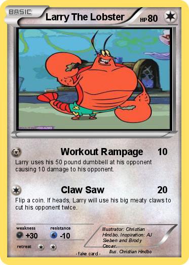 Pokemon Larry The Lobster