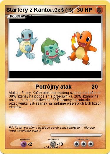 Pokemon Startery z Kanto