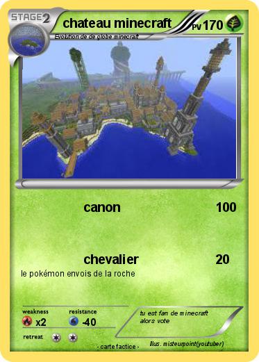 Pokemon chateau minecraft