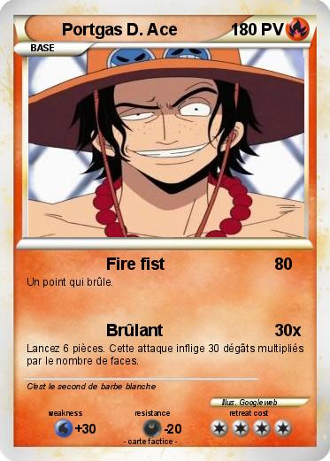 Pokemon Portgas D. Ace
