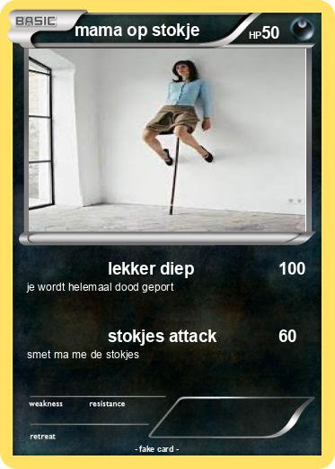 Pokemon mama op stokje