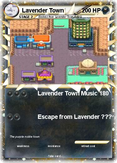 Pokemon Lavender Town