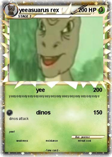 Pokemon yeeasuarus rex