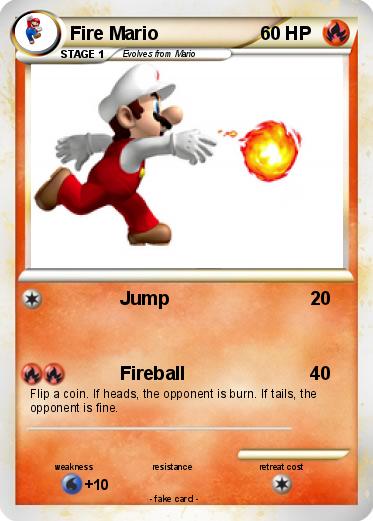 Pokemon Fire Mario