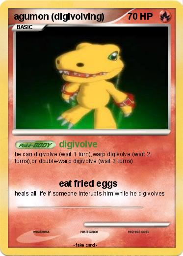 Pokemon agumon (digivolving)