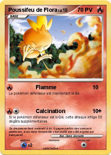 Pokemon Poussifeu de Flora