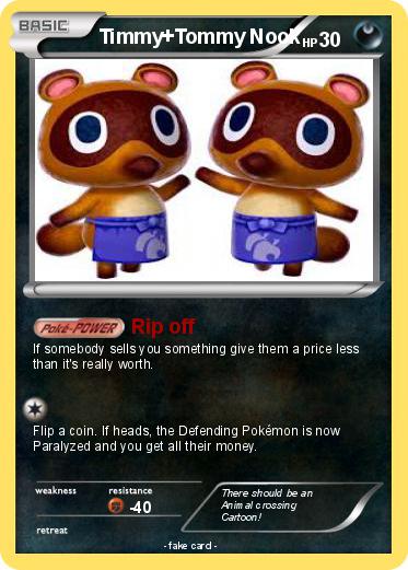 Pokemon Timmy+Tommy Nook