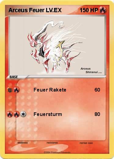 Pokemon Arceus Feuer LV.EX