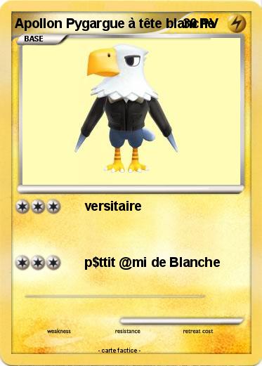 Pokemon Apollon Pygargue à tête blanche