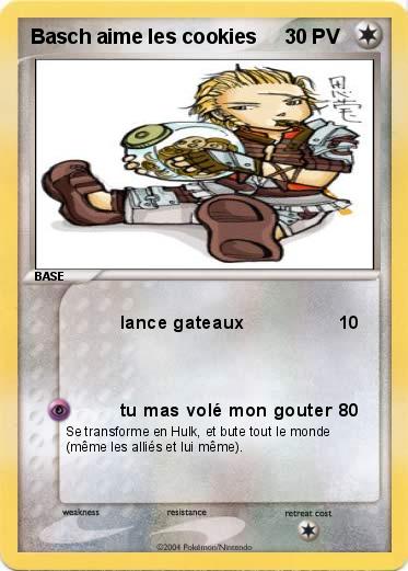 Pokemon Basch aime les cookies