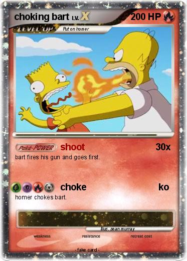 Pokemon choking bart