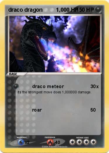 Pokemon draco dragon         1,000 HP