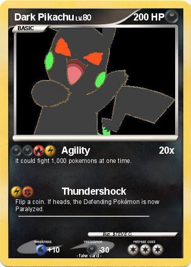 Pokemon Dark Pikachu