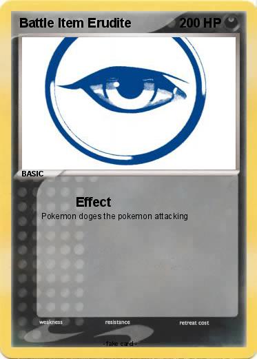 Pokemon Battle Item Erudite