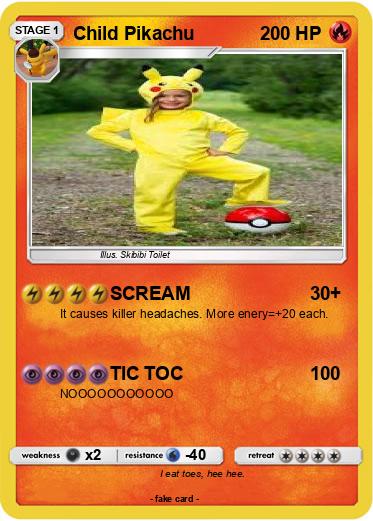 Pokemon Child Pikachu