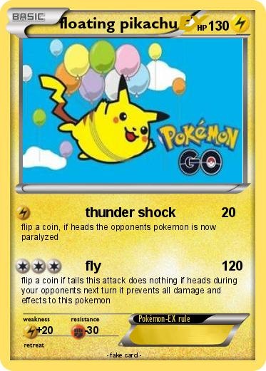 Pokemon floating pikachu