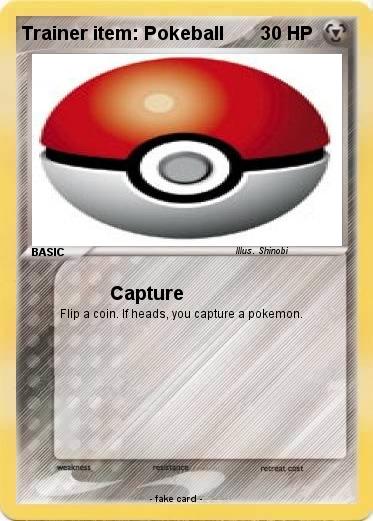 Pokemon Trainer item: Pokeball