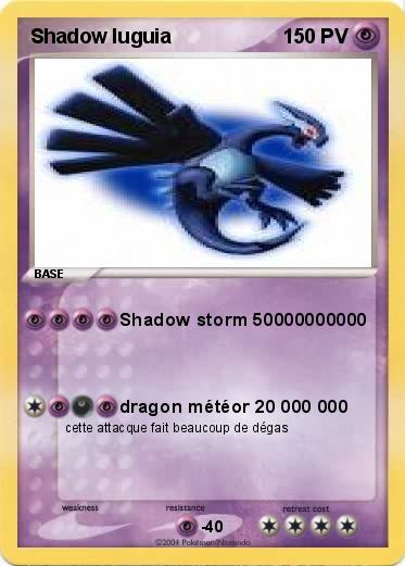 Pokemon Shadow luguia 