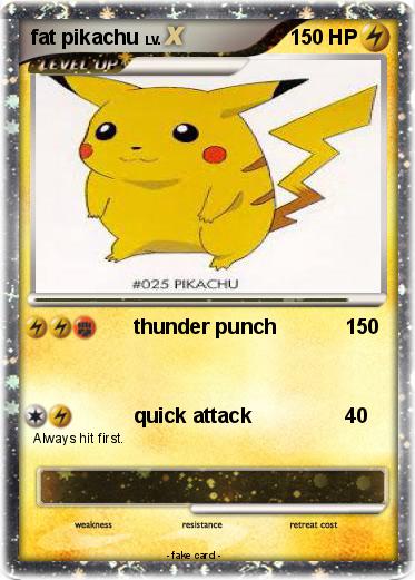 Pokemon fat pikachu