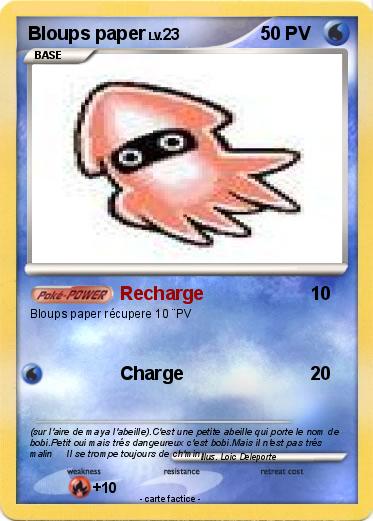 Pokemon Bloups paper