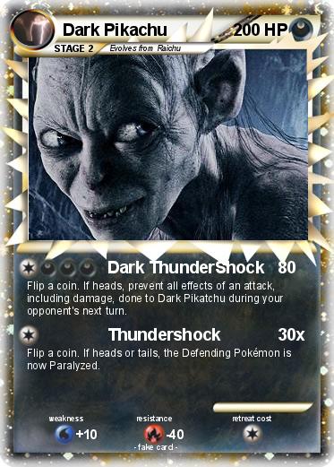 Pokemon Dark Pikachu