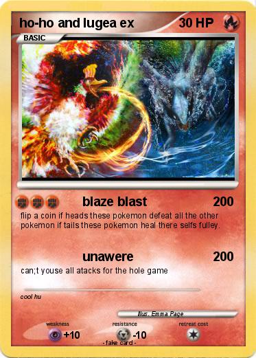 Pokemon ho-ho and lugea ex