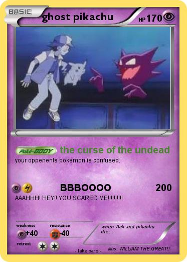 Pokemon ghost pikachu