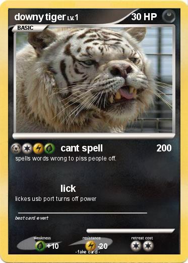 Pokemon downy tiger
