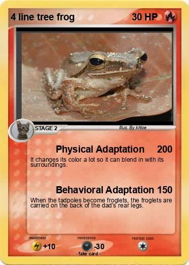 Pokemon 4 line tree frog