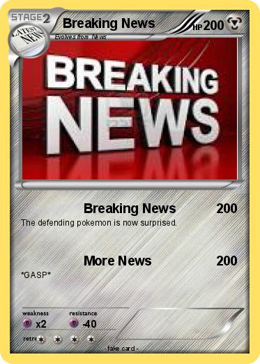 Pokemon Breaking News
