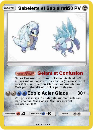 Pokemon Sabelette et Sablairau