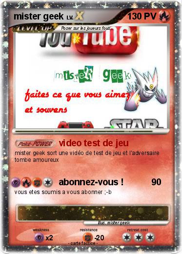 Pokemon mister geek