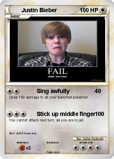 Pokemon Justin Bieber