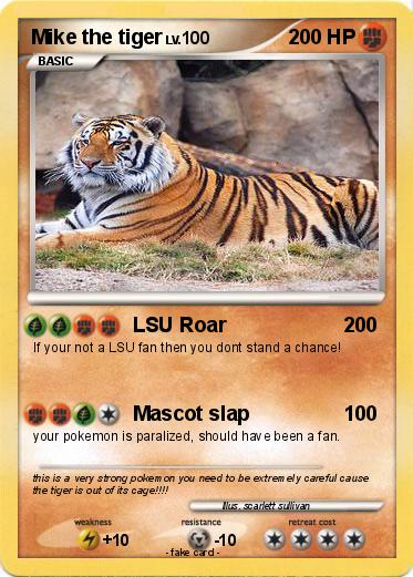Pokemon Mike the tiger