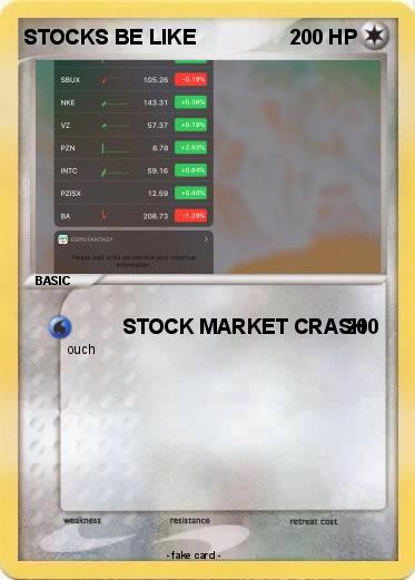 Pokemon STOCKS BE LIKE