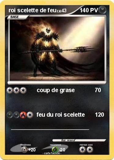 Pokemon roi scelette de feu