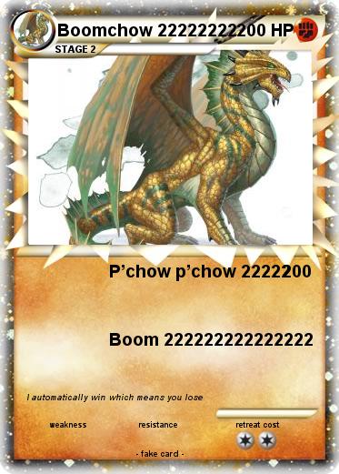 Pokemon Boomchow 22222222