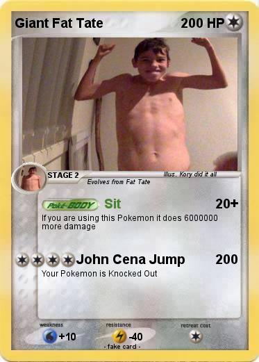 Pokemon Giant Fat Tate
