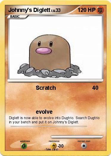 Pokemon Johnny's Diglett