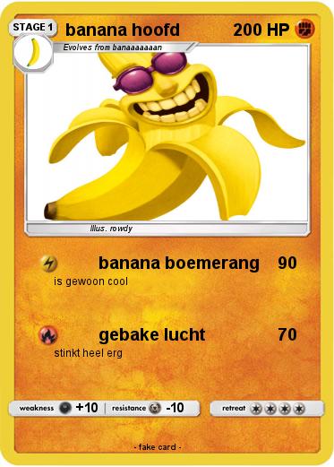 Pokemon banana hoofd