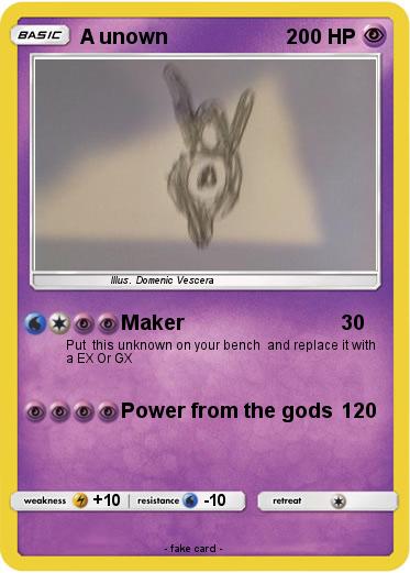 Pokemon A unown