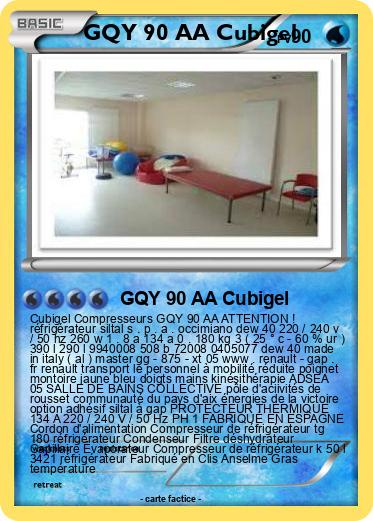 Pokemon GQY 90 AA Cubigel