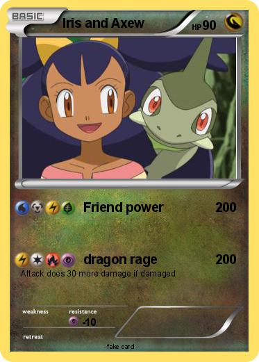 Pokemon Iris and Axew
