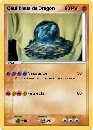 Pokemon Oeuf bleus de Dragon
