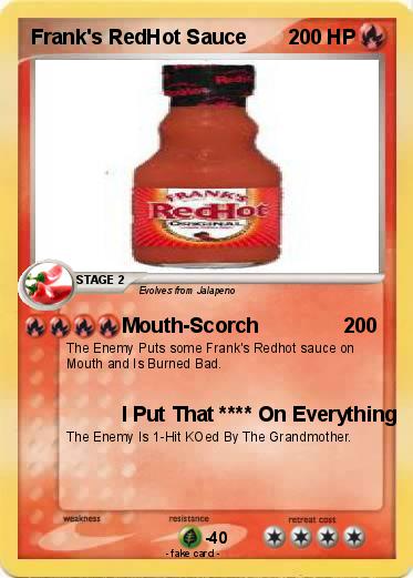 Pokemon Frank's RedHot Sauce