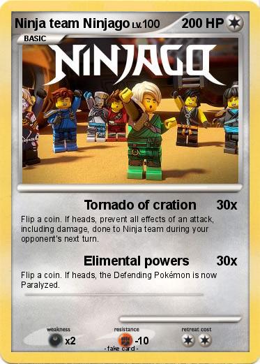 Pokemon Ninja team Ninjago