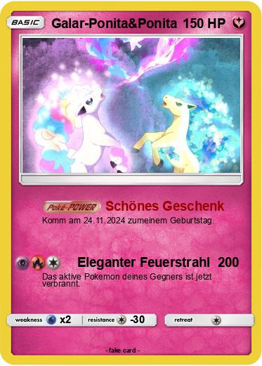 Pokemon Galar-Ponita&Ponita